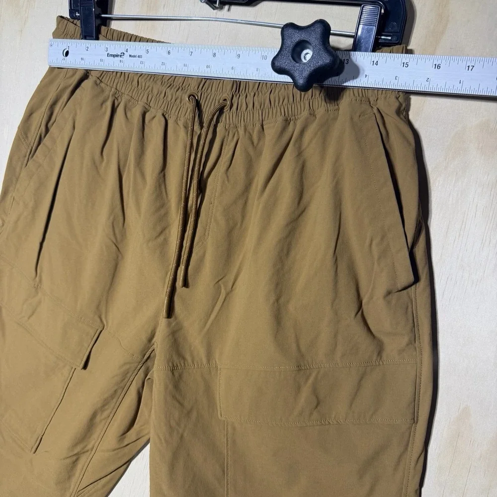 All In Motion Cargo Jogger Pants Mens Large Brown Stretch Hiking Athletic Travel